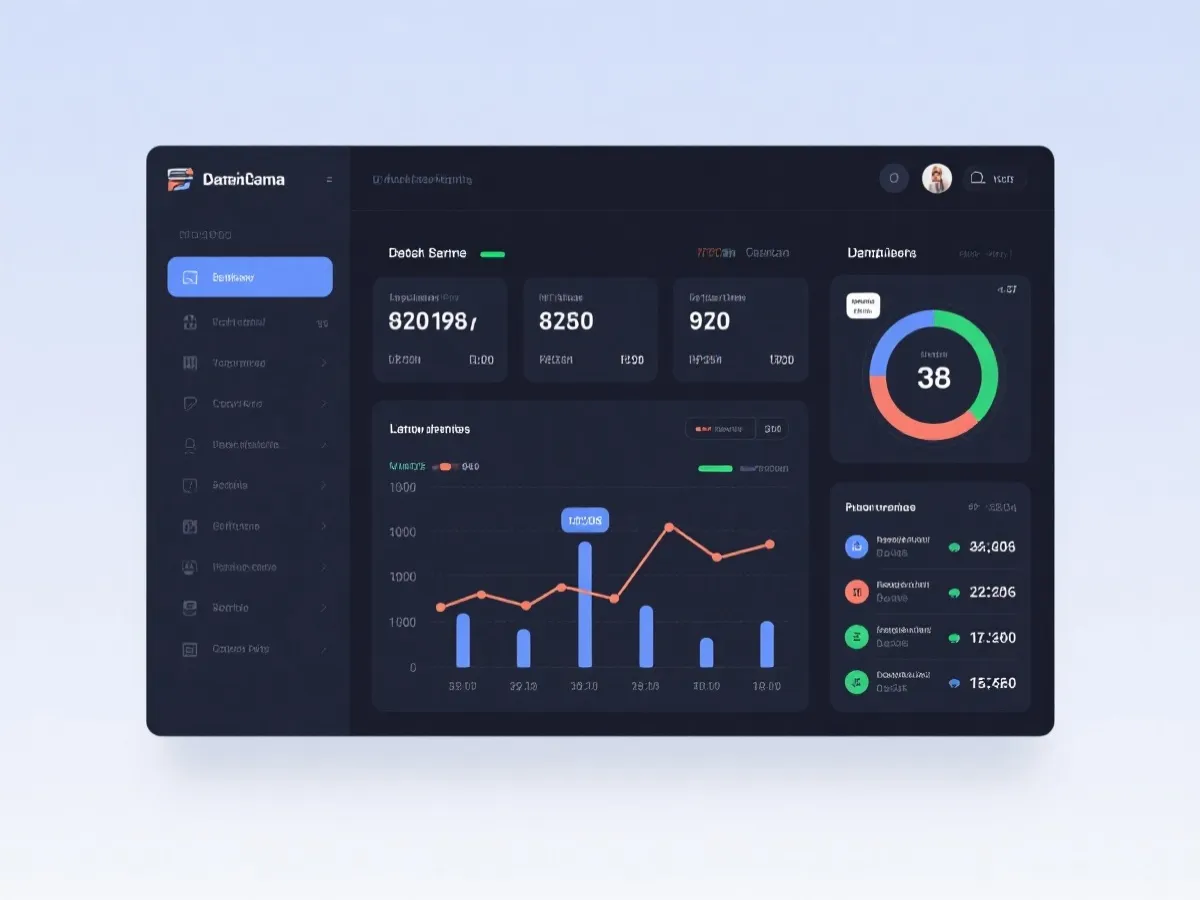 排球数据面板示意图